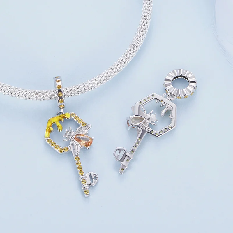 (afbeelding voor) Pandora-stijl Bijenkorf Sleutelbedel - BSC822 - Bekijken 4