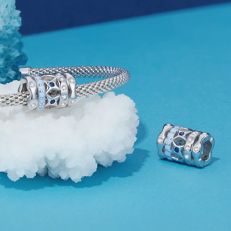 (afbeelding voor) Pandora Stijl Blauwe Ster Bedel - BSC919 - Bekijken 4