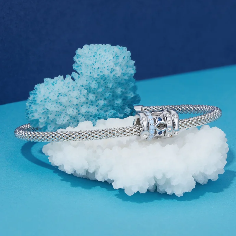 (afbeelding voor) Pandora Stijl Blauwe Ster Bedel - BSC919 - Bekijken 5