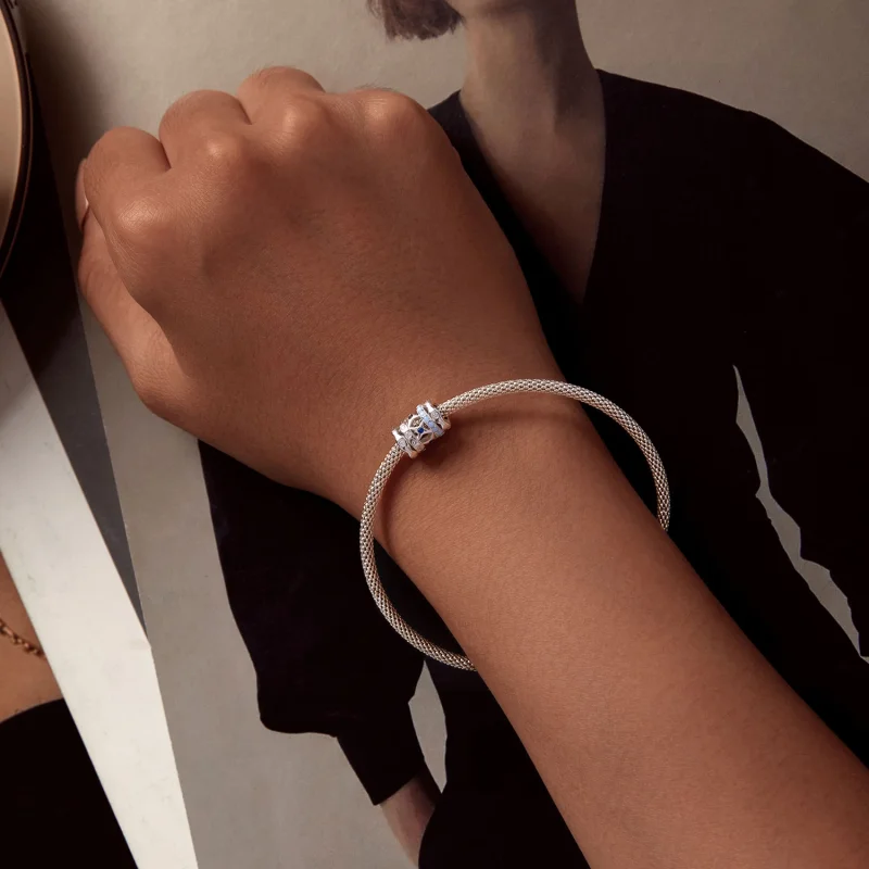 (afbeelding voor) Pandora Stijl Blauwe Ster Bedel - BSC919 - Bekijken 6