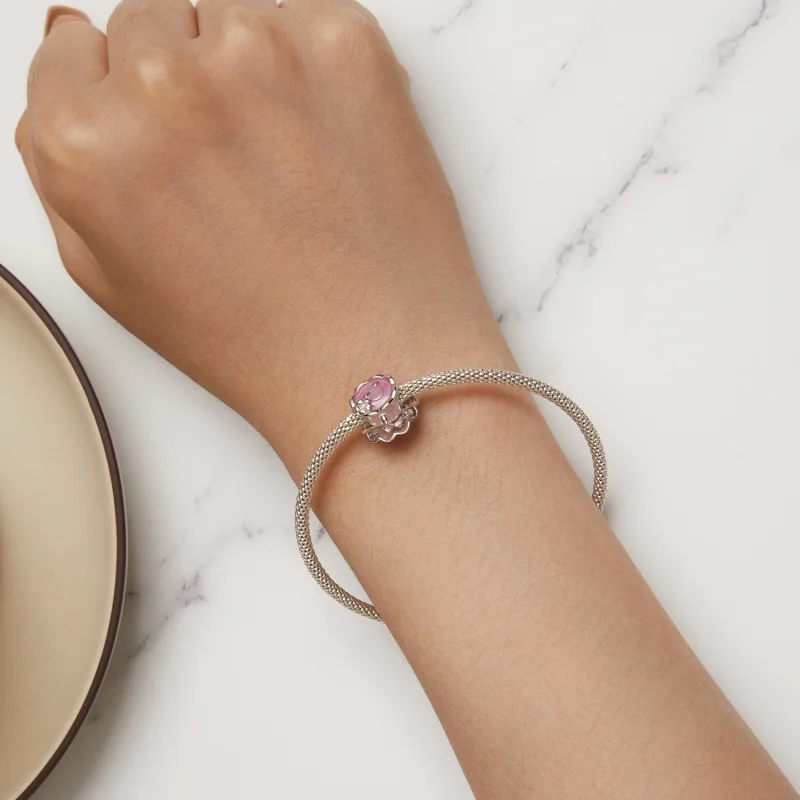 (afbeelding voor) Pandora-stijl Bloem Theekop Bedel - SCC2563 - Bekijken 6