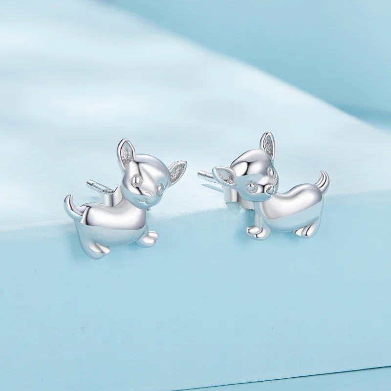 (afbeelding voor) Pandora-stijl Chihuahua-stekkers Oorbellen - SCE1620 - Bekijken 2