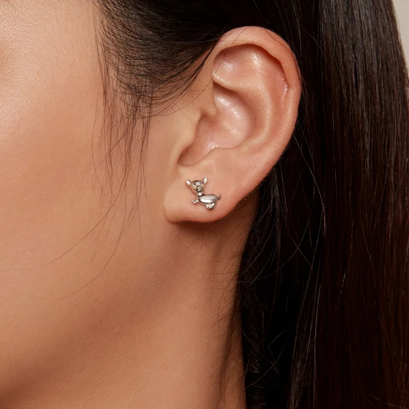 (afbeelding voor) Pandora-stijl Chihuahua-stekkers Oorbellen - SCE1620 - Bekijken 5