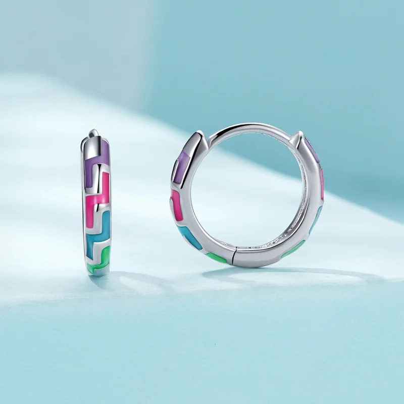 (afbeelding voor) Pandora Stijl Cyber Luminous Oorringen - SCE1645 - Bekijken 2