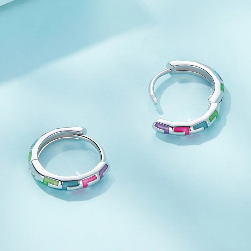 (afbeelding voor) Pandora Stijl Cyber Luminous Oorringen - SCE1645 - Bekijken 4