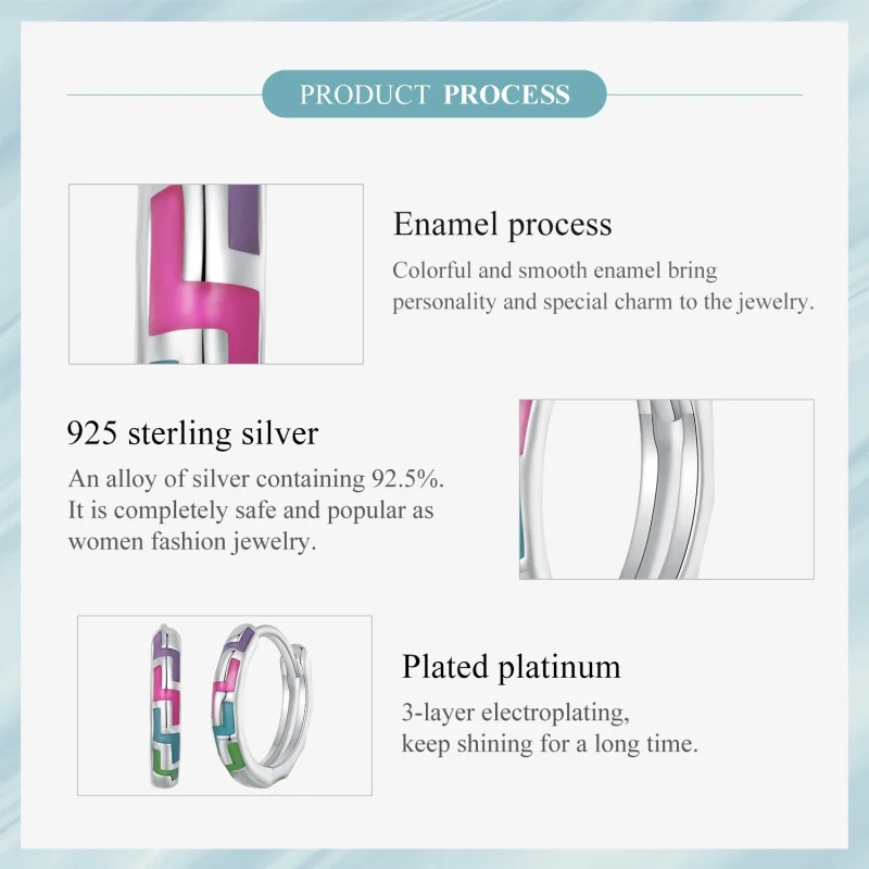 (afbeelding voor) Pandora Stijl Cyber Luminous Oorringen - SCE1645 - Bekijken 7