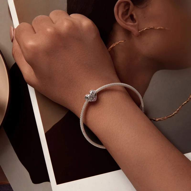 (afbeelding voor) Pandora Stijl Dankbaarheids Hart Bedel - BSC923 - Bekijken 6