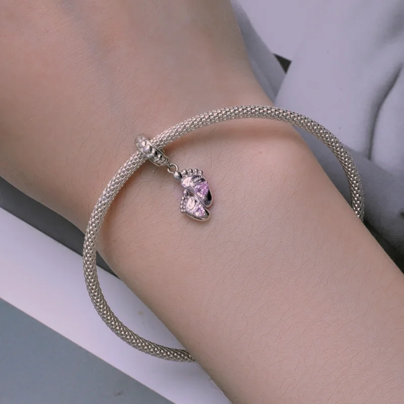 (afbeelding voor) Pandora Stijl De Voetstappen van Liefde Hanger - BSC825 - Bekijken 5