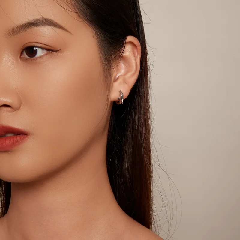 (afbeelding voor) Pandora stijl dolfijn oorringen - BSE881 - Bekijken 6