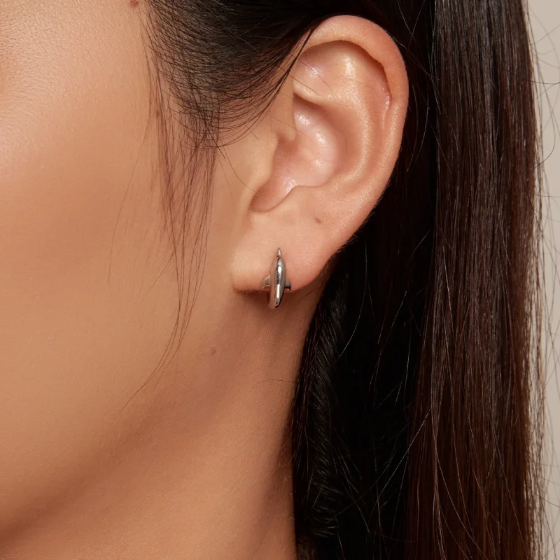 (afbeelding voor) Pandora stijl dolfijn oorringen - BSE881 - Bekijken 8