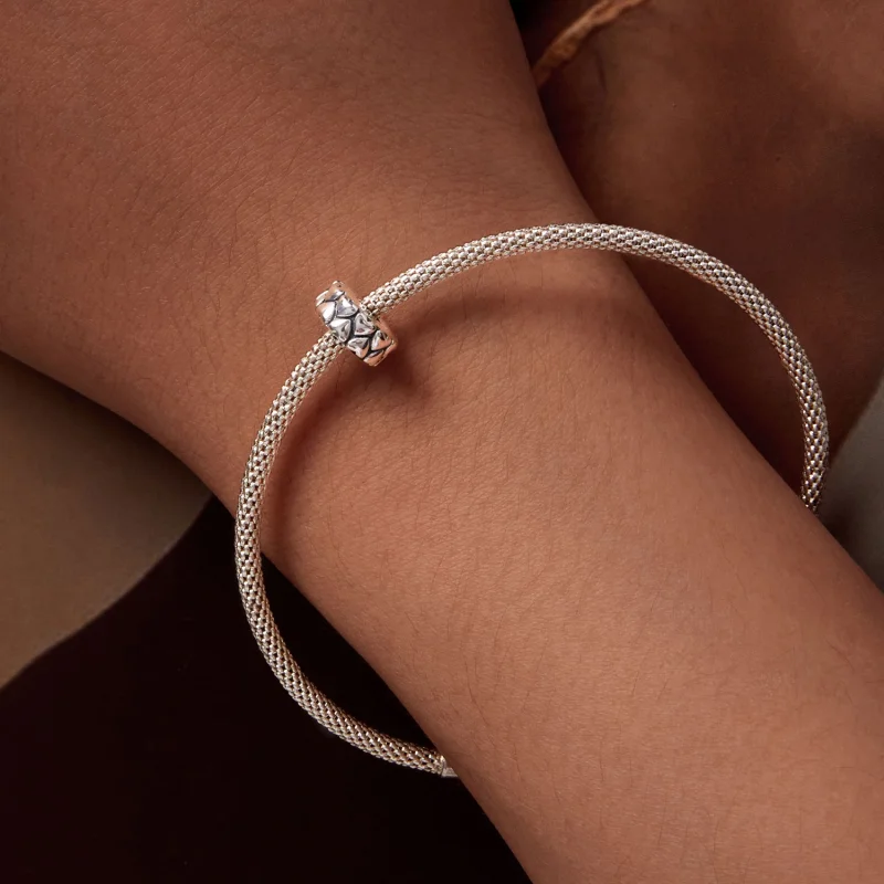 (afbeelding voor) Pandora Stijl Dubbele Harten Clip - SCC2637 - Bekijken 7