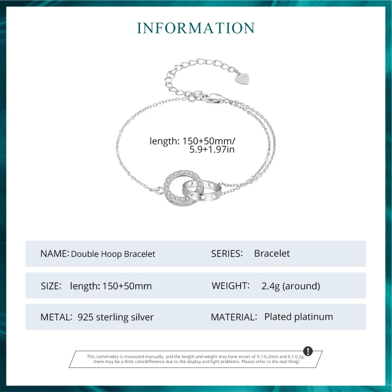 (afbeelding voor) Pandora Stijl Dubbele Ketting Armband - BSB151 - Bekijken 6