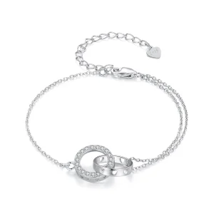 (afbeelding voor) Pandora Stijl Dubbele Ketting Armband - BSB151