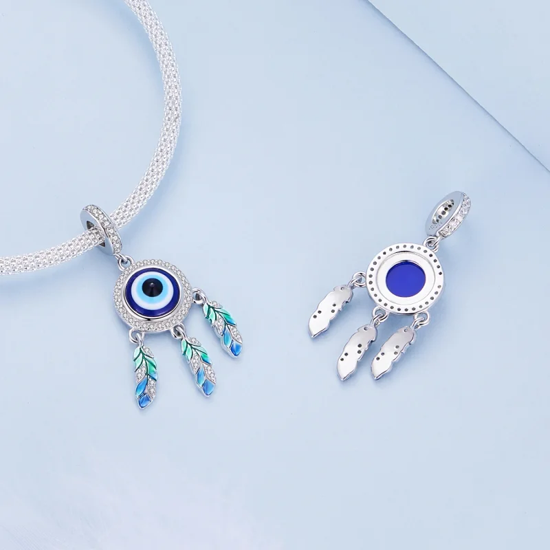 (afbeelding voor) Pandora-stijl Duivels Oog Dangle - BSC785 - Bekijken 5