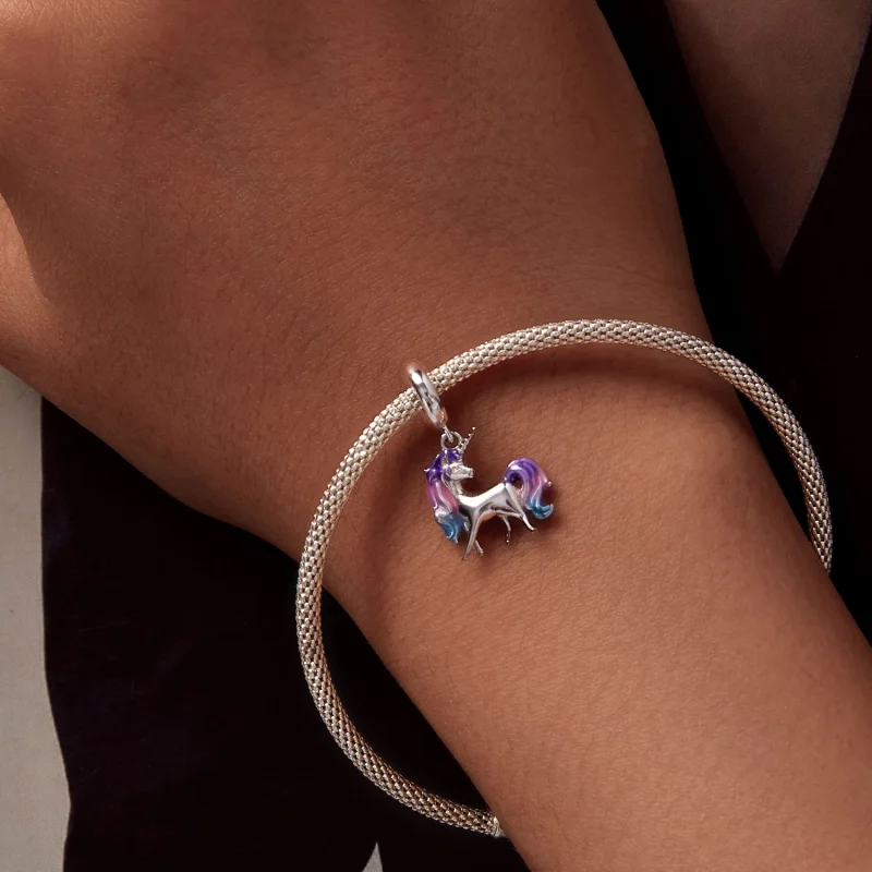 (afbeelding voor) Pandora-stijl Eenhoorn Hanger - SCC2621 - Bekijken 6