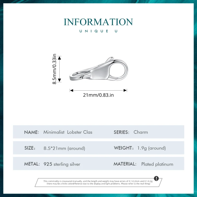 (afbeelding voor) Pandora-stijl eenvoudige dubbele karabijnsluiting - BSP025 - Bekijken 4