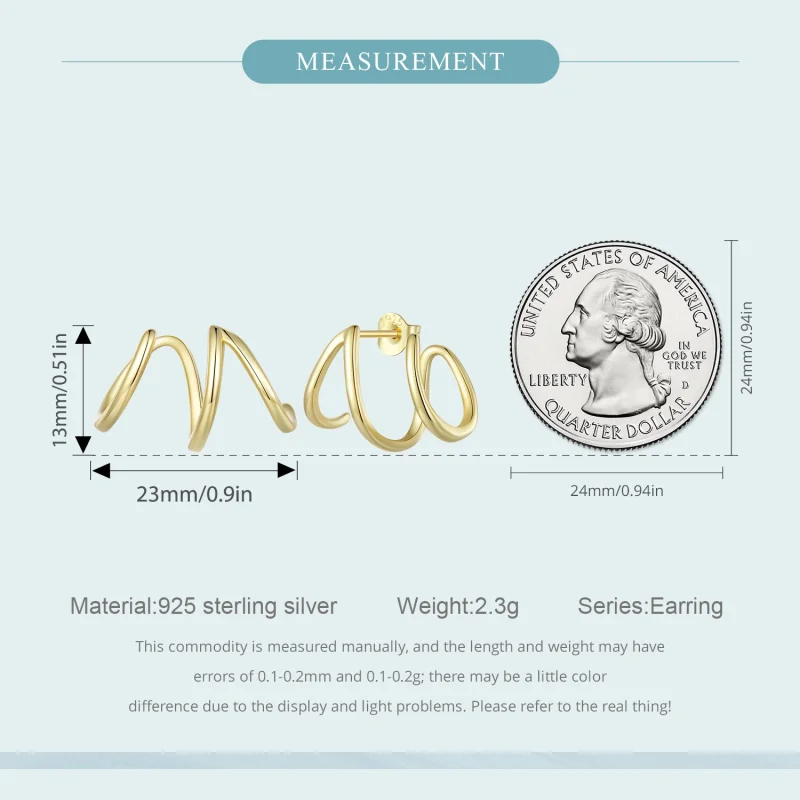 (afbeelding voor) Pandora-stijl eenvoudige lijnen oorstekers - SCE986-B - Bekijken 6