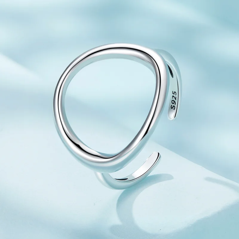 (afbeelding voor) Pandora Stijl Eenvoudige Samsara Open Ring - SCR919 - Bekijken 2