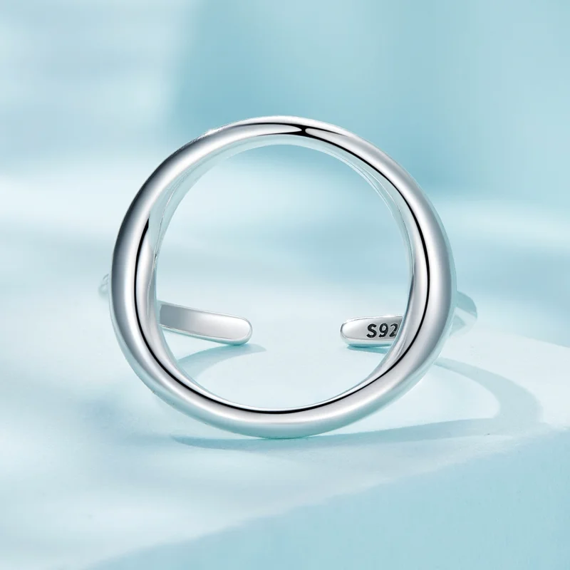 (afbeelding voor) Pandora Stijl Eenvoudige Samsara Open Ring - SCR919 - Bekijken 3