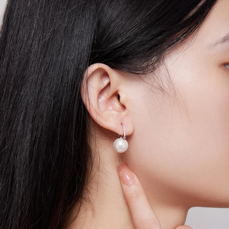 (afbeelding voor) Pandora-stijl eenvoudige schelpkralen oorbellen - SCE1583 - Bekijken 5