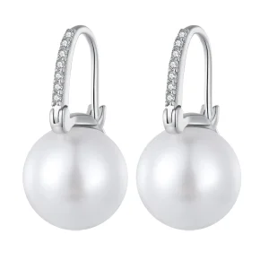 (afbeelding voor) Pandora-stijl eenvoudige schelpkralen oorbellen - SCE1583