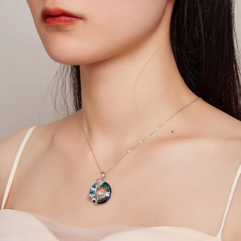 (afbeelding voor) Pandora Stijl Engel Ring Roze Ketting - BSN313 - Bekijken 7