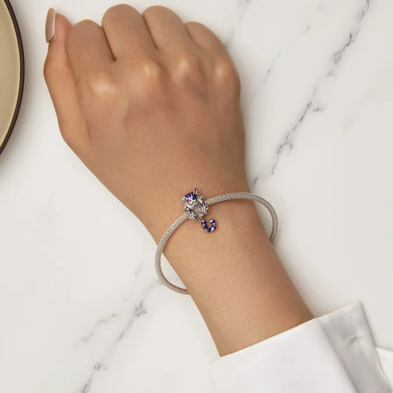 (afbeelding voor) Pandora Stijl Fantasie Kattenbedel - SCC2529 - Bekijken 7