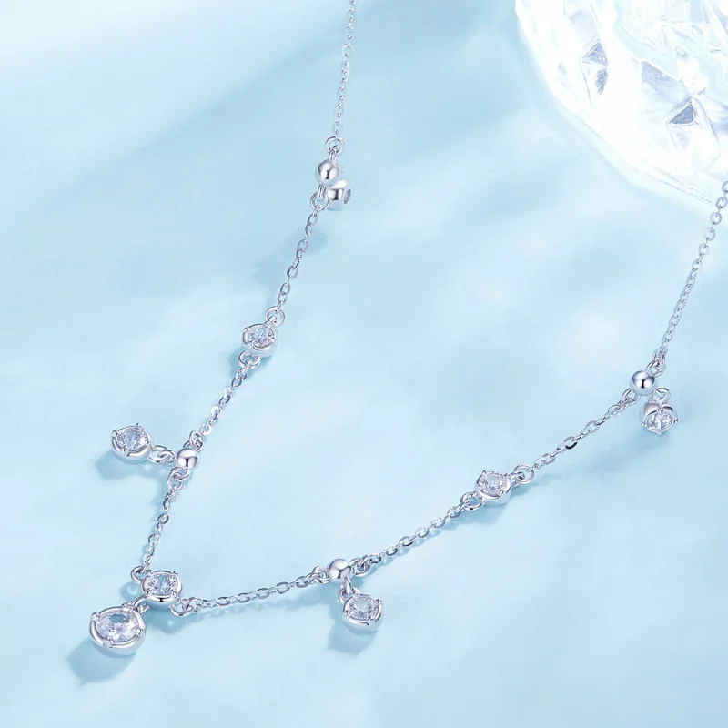 (afbeelding voor) Pandora-stijl fonkelende kwast choker - BSN360 - Bekijken 3