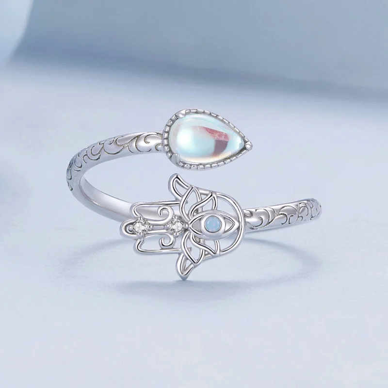 (afbeelding voor) Pandora Stijl Geluks Hand Ring - BSR486-E - Bekijken 3