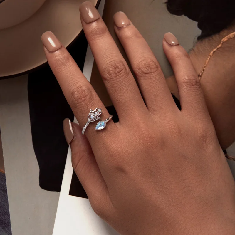 (afbeelding voor) Pandora Stijl Geluks Hand Ring - BSR486-E - Bekijken 5