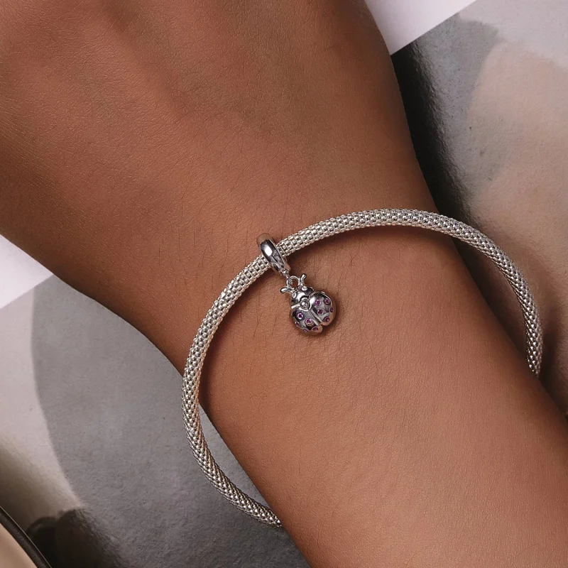 (afbeelding voor) Pandora-stijl Gelukslieveheersbeestje Hangertje - SCC2613 - Bekijken 6