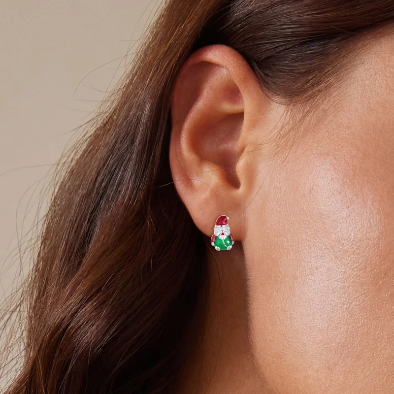 (afbeelding voor) Pandora Stijl Glow-In-The-Dark Kerst Studs Oorbellen - BSE918 - Bekijken 5