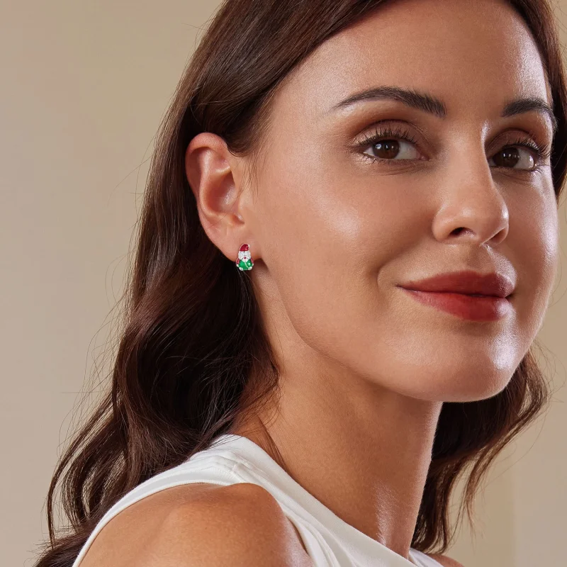 (afbeelding voor) Pandora Stijl Glow-In-The-Dark Kerst Studs Oorbellen - BSE918 - Bekijken 6