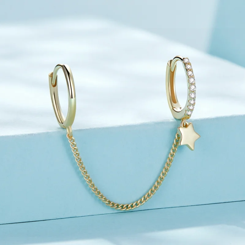 (afbeelding voor) Pandora Stijl Gouden Astropath Veilige Ketting - SCE914-B - Bekijken 2