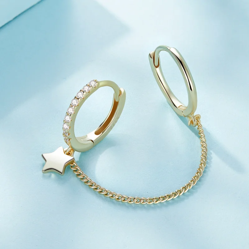 (afbeelding voor) Pandora Stijl Gouden Astropath Veilige Ketting - SCE914-B - Bekijken 3