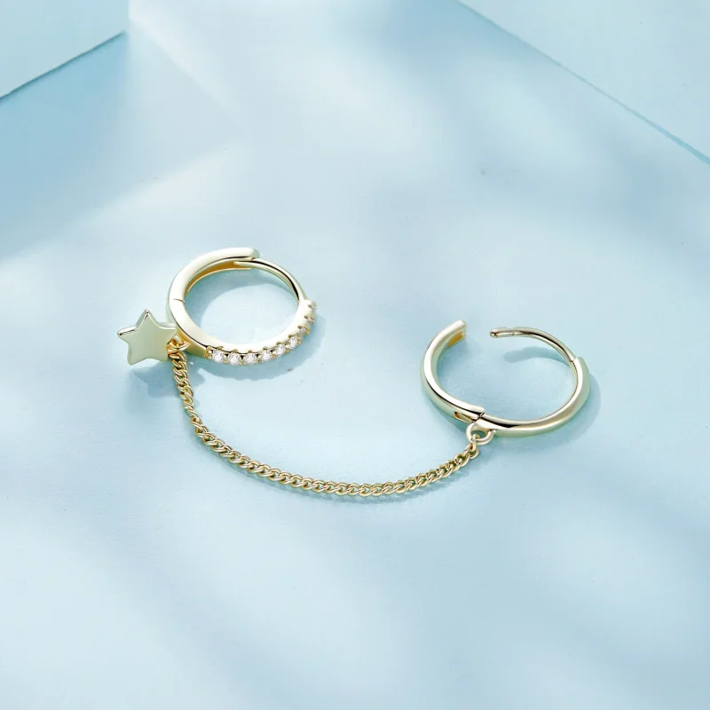 (afbeelding voor) Pandora Stijl Gouden Astropath Veilige Ketting - SCE914-B - Bekijken 4