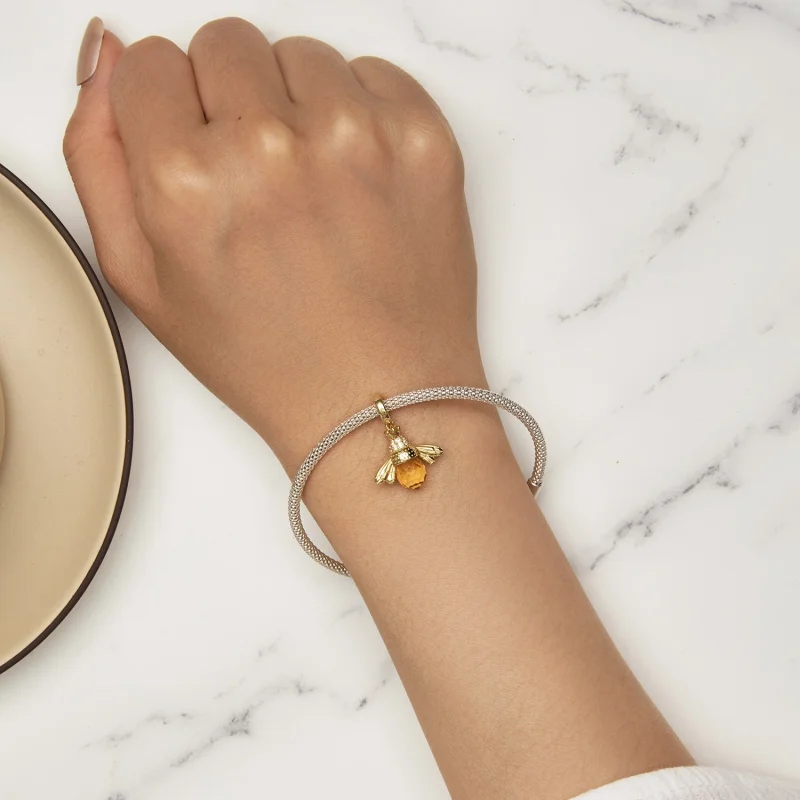 (afbeelding voor) Pandora Stijl Gouden Bij Dangle - SCC035-B - Bekijken 6