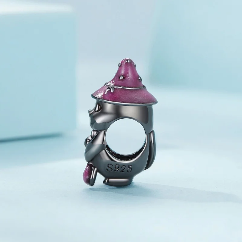 (afbeelding voor) Pandora-stijl Halloween Heksenkat Bedel - SCC2625 - Bekijken 3