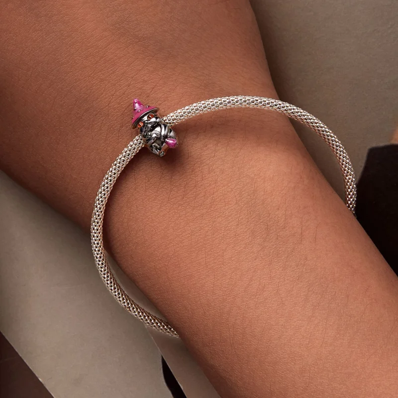 (afbeelding voor) Pandora-stijl Halloween Heksenkat Bedel - SCC2625 - Bekijken 7