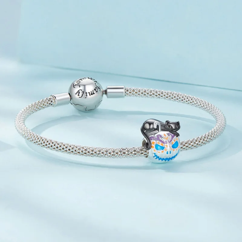 (afbeelding voor) Pandora Stijl Halloween Jack-O-Lantern Bedel - SCC2626 - Bekijken 5