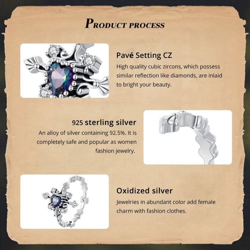 (afbeelding voor) Pandora Stijl Halloween Kruis Ring - BSR482-E - Bekijken 4