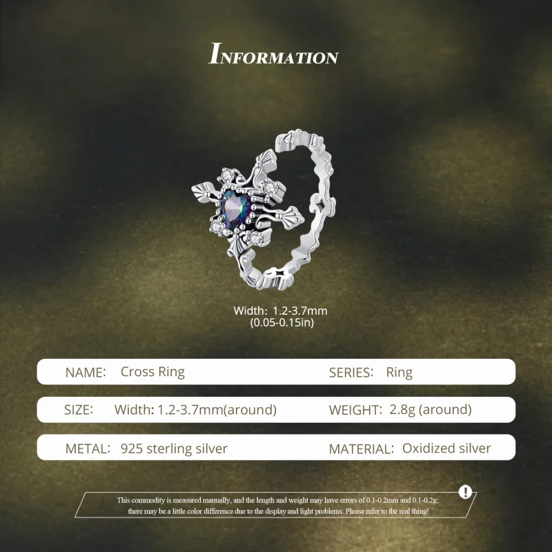 (afbeelding voor) Pandora Stijl Halloween Kruis Ring - BSR482-E - Bekijken 5