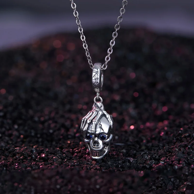 (afbeelding voor) Pandora Stijl Halloween Skull Dangle - SCC2606 - Bekijken 2