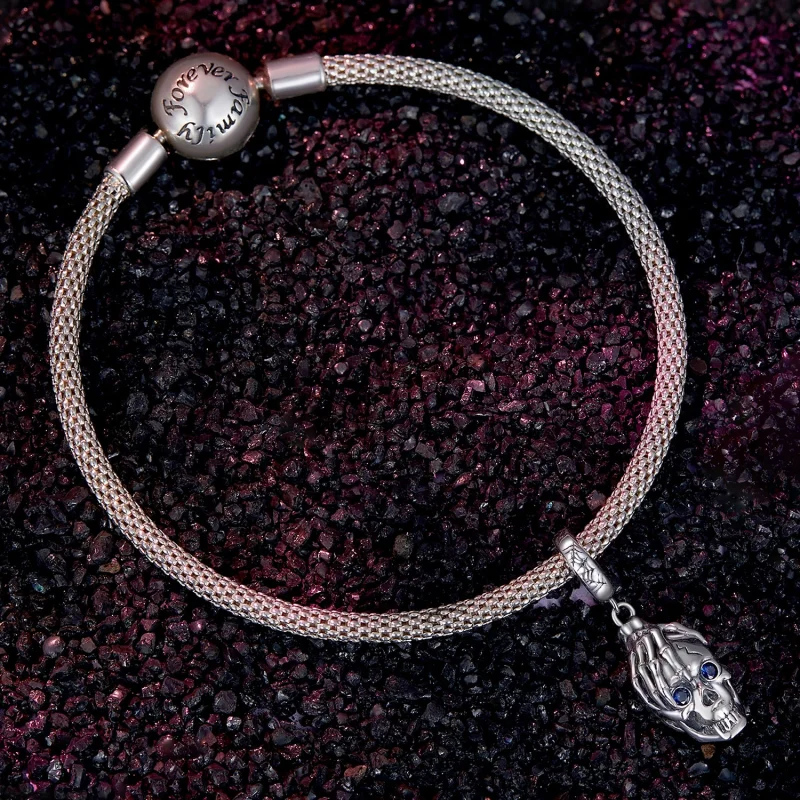 (afbeelding voor) Pandora Stijl Halloween Skull Dangle - SCC2606 - Bekijken 3