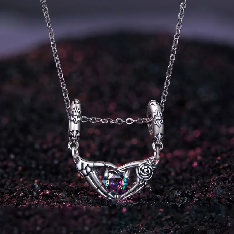 (afbeelding voor) Pandora-stijl Halloween Skull Hands Dangle - SCC2607 - Bekijken 2