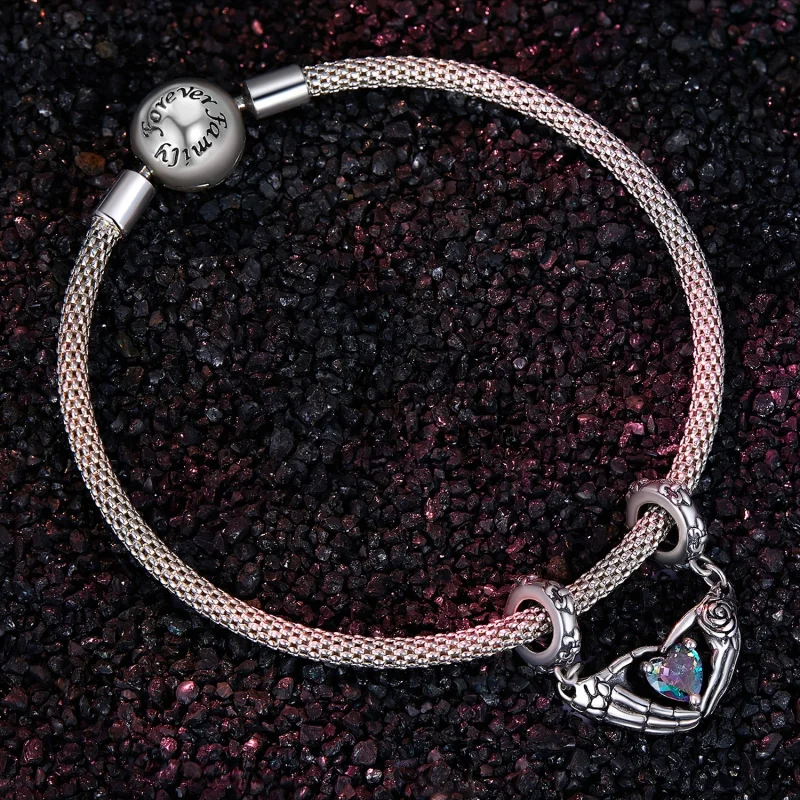 (afbeelding voor) Pandora-stijl Halloween Skull Hands Dangle - SCC2607 - Bekijken 3