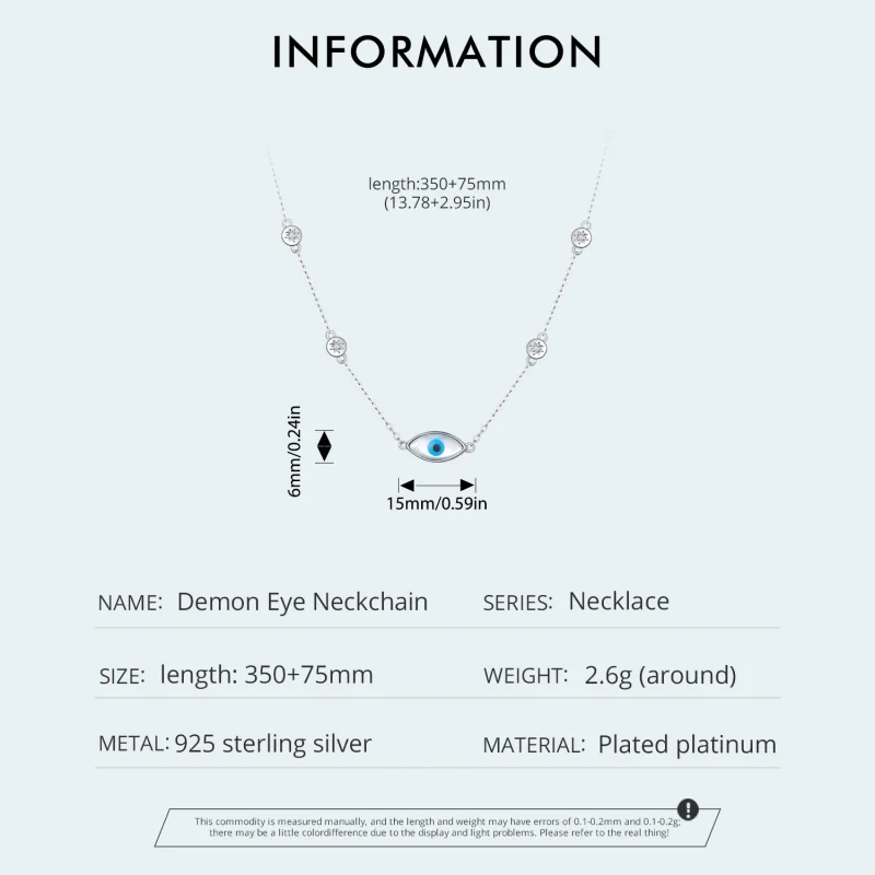 (afbeelding voor) Pandora-stijl Halsketting met Duivelsoog - SCN505 - Bekijken 4
