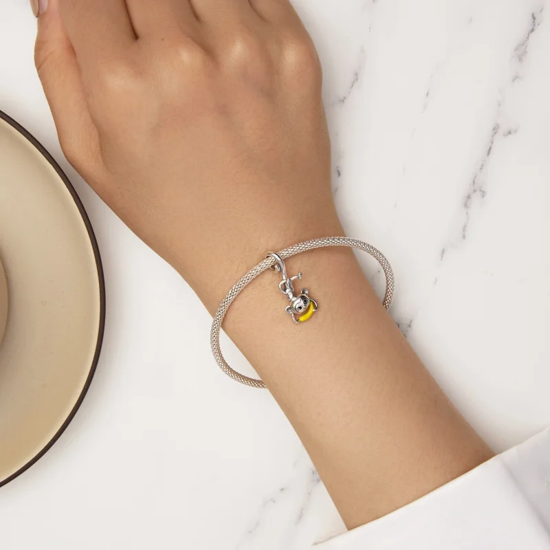 (afbeelding voor) Pandora-stijl hangende aap - SCC2547 - Bekijken 6