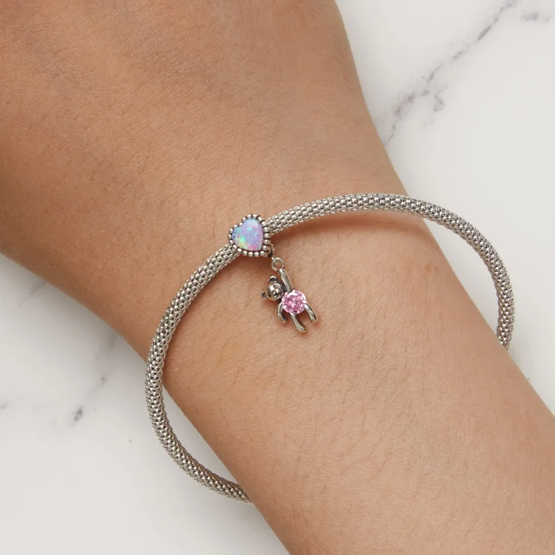 (afbeelding voor) Pandora Stijl Hangende Beer - SCC2591 - Bekijken 8