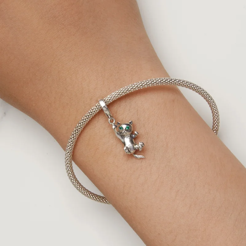 (afbeelding voor) Pandora Stijl Hangende Kat - SCC2572 - Bekijken 8